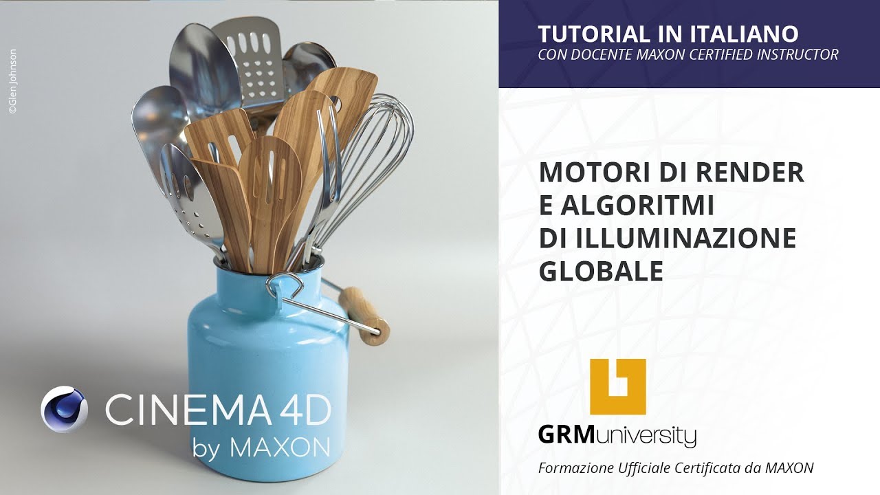 Motori di render e algoritmi di Illuminazione Globale con Cinema 4D (Tutorial in Italiano)