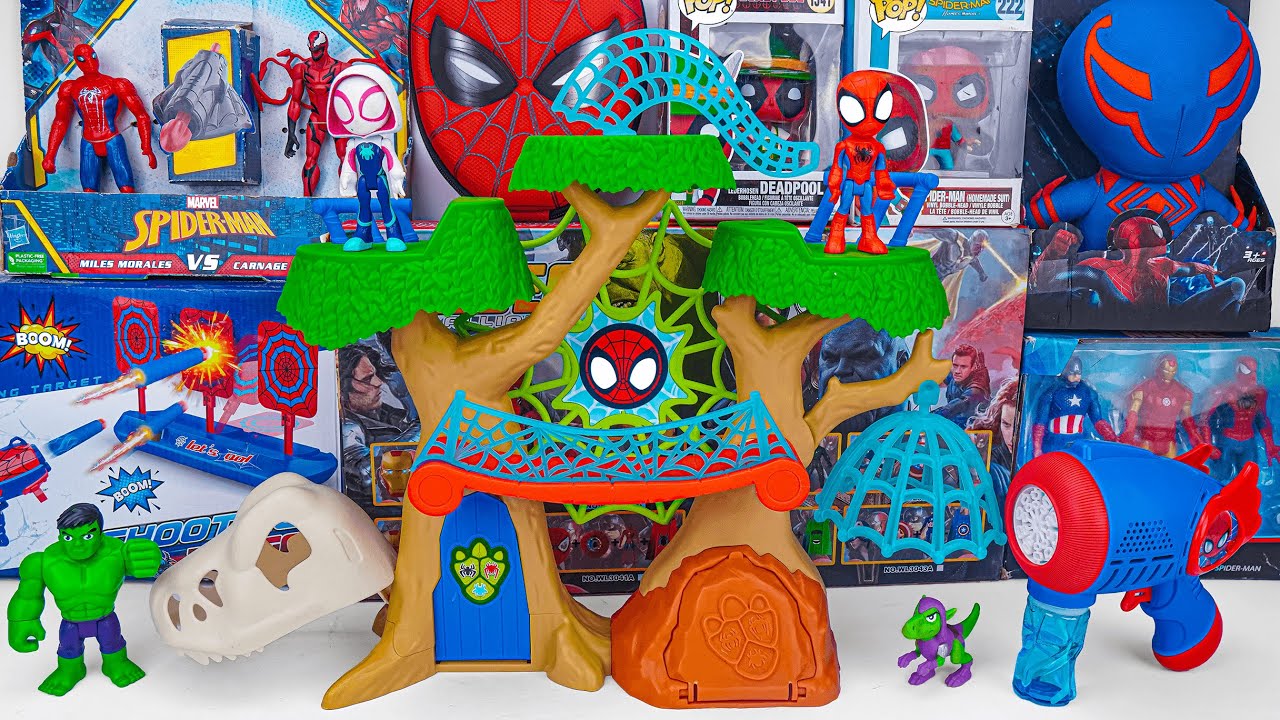 Marvel Spiderman Toys Unboxing Series | Marvel Spiderman & Friends Playground | Spider Man Masks