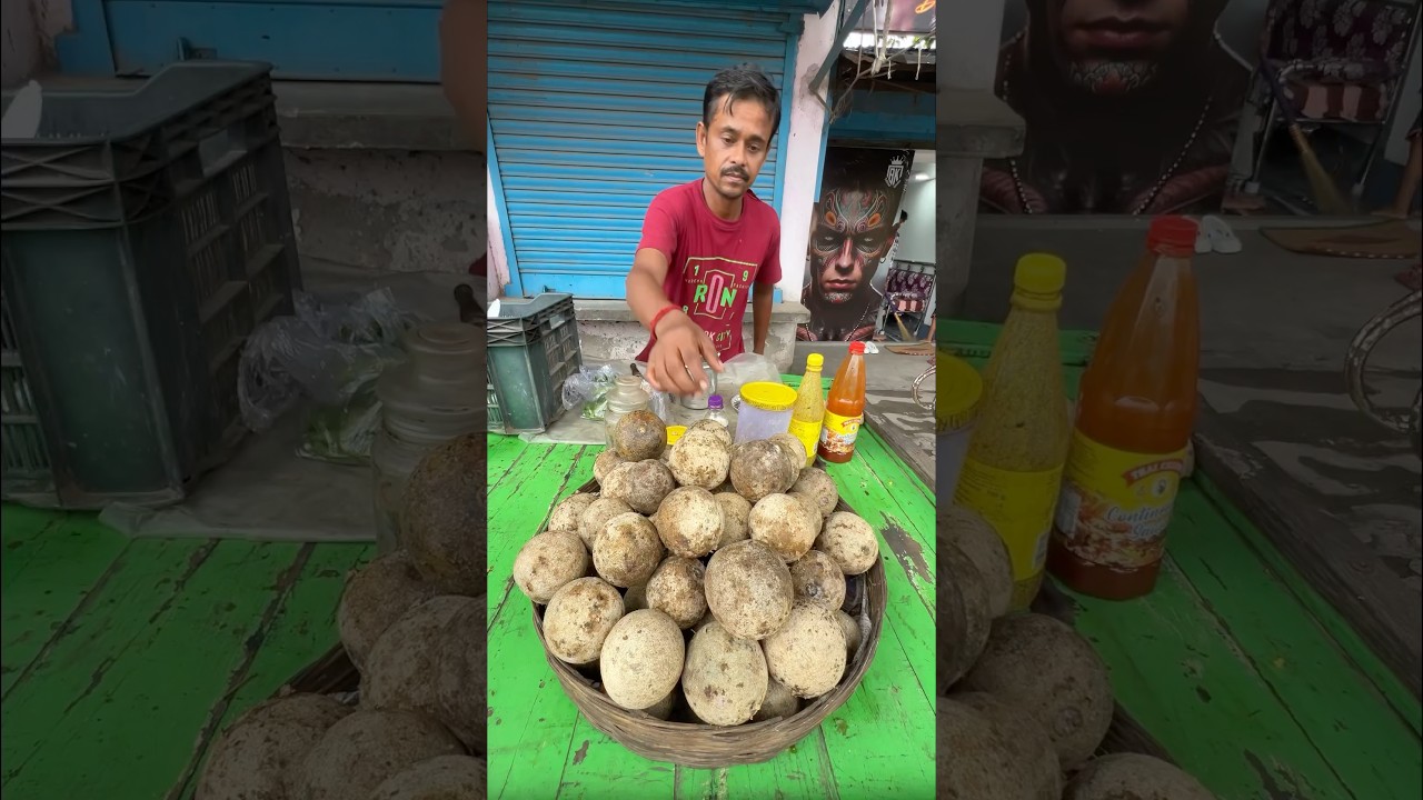 Mouth Water Very Tasty Masala Bel Wood Apple Special  #shorts