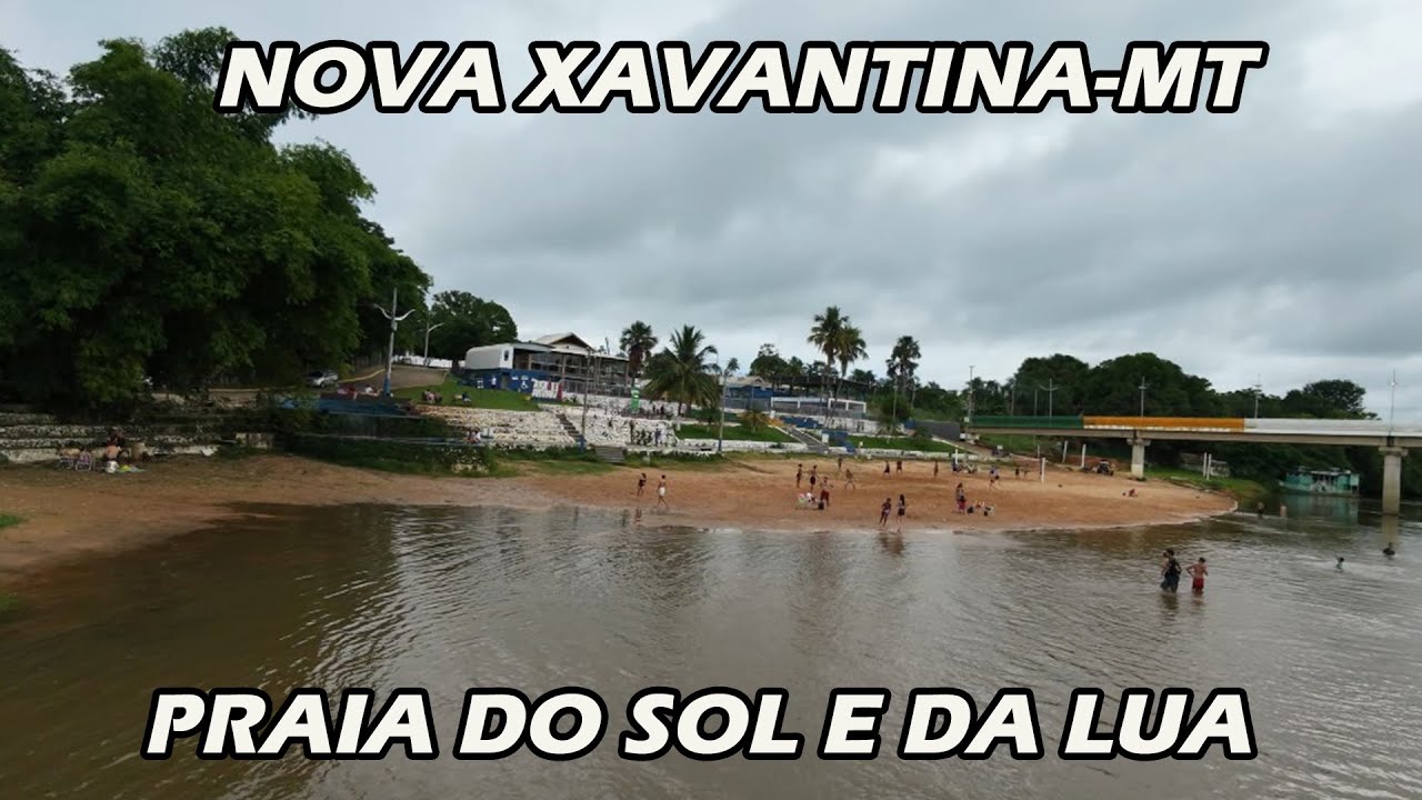 Nova Xavantina-MT -  Praia do sol e da lua.