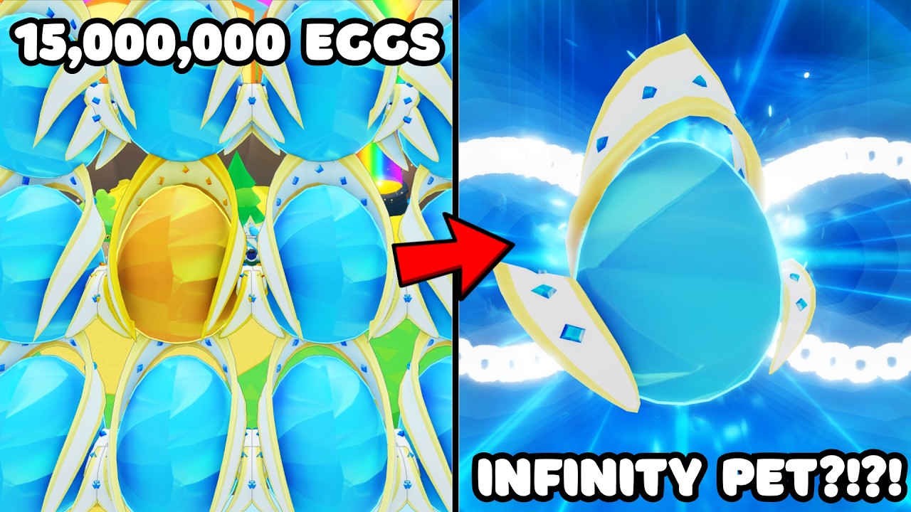 В игре BGSI я вылупил питомца из Infinity, одновременно высиживая яйцо Gaelic!