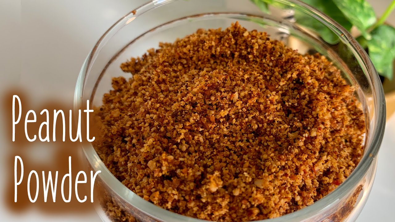 Peanut Powder Recipe for Indian Breakfast Items and Rice
