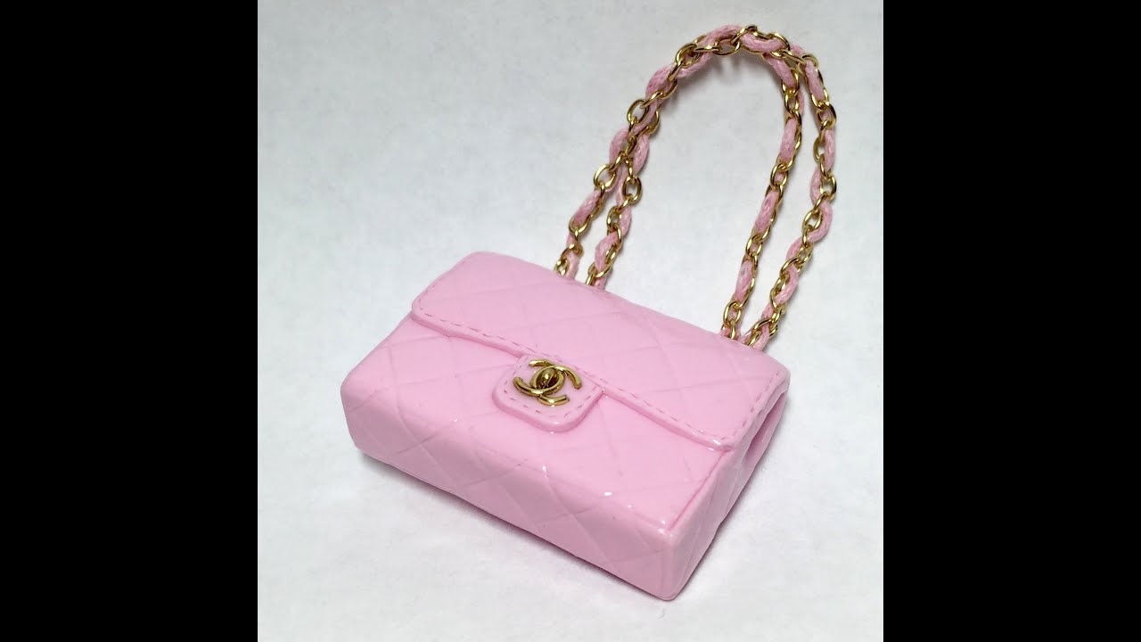Miniature Chanel Bag / Polymer Clay Tutorial 폴리머클레이로 미니어쳐 샤넬 가방 만들기