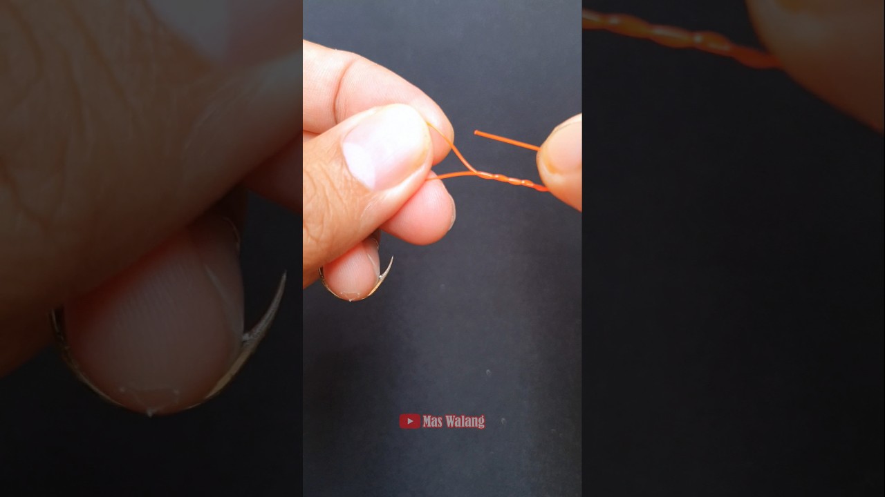This is my first fishing knot when I first started! What about you guys? # #fishingknot #fishingrigs