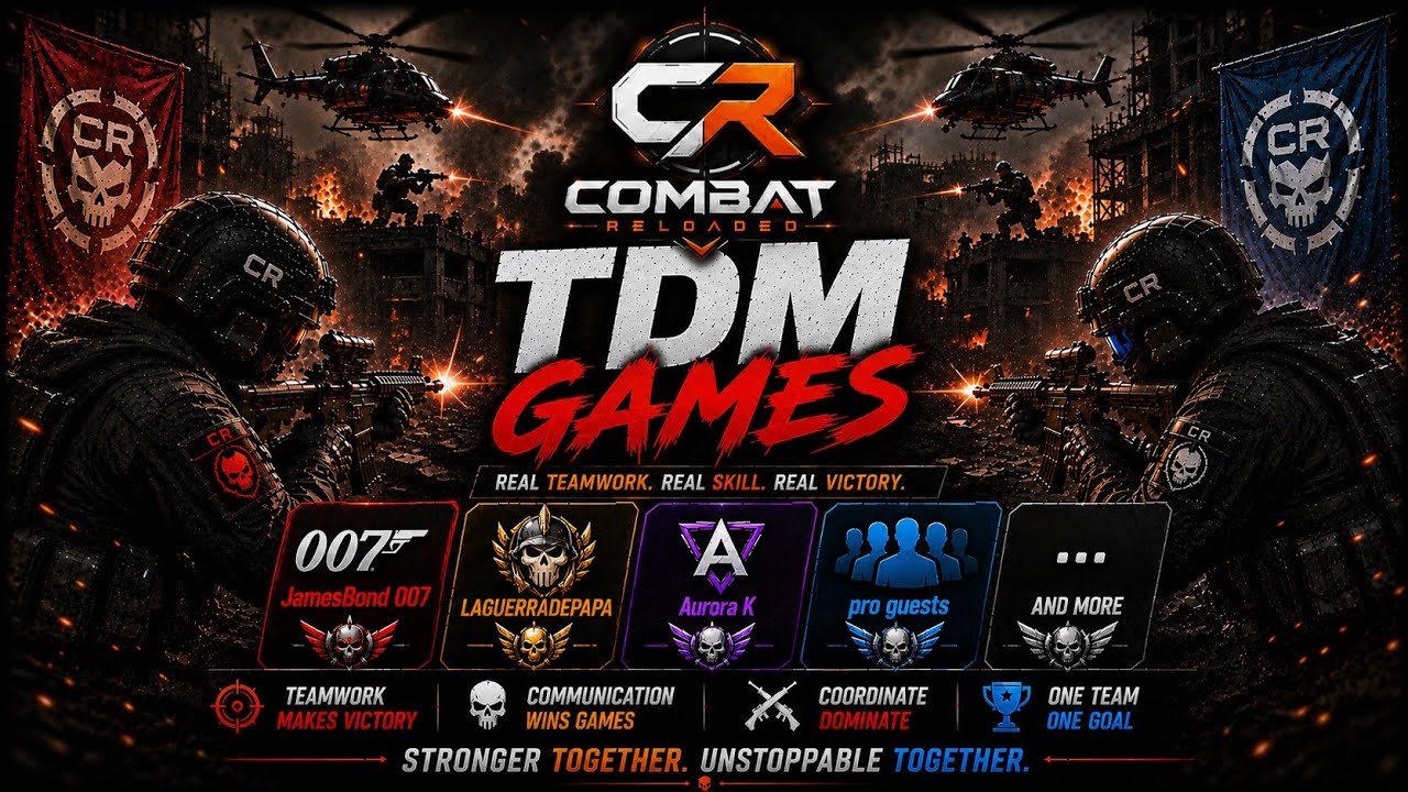Combat Reloaded | TDM Games with JamesBond 007, LAGUERRADEPAPA, Aurora K, pro guests, ... @Poki