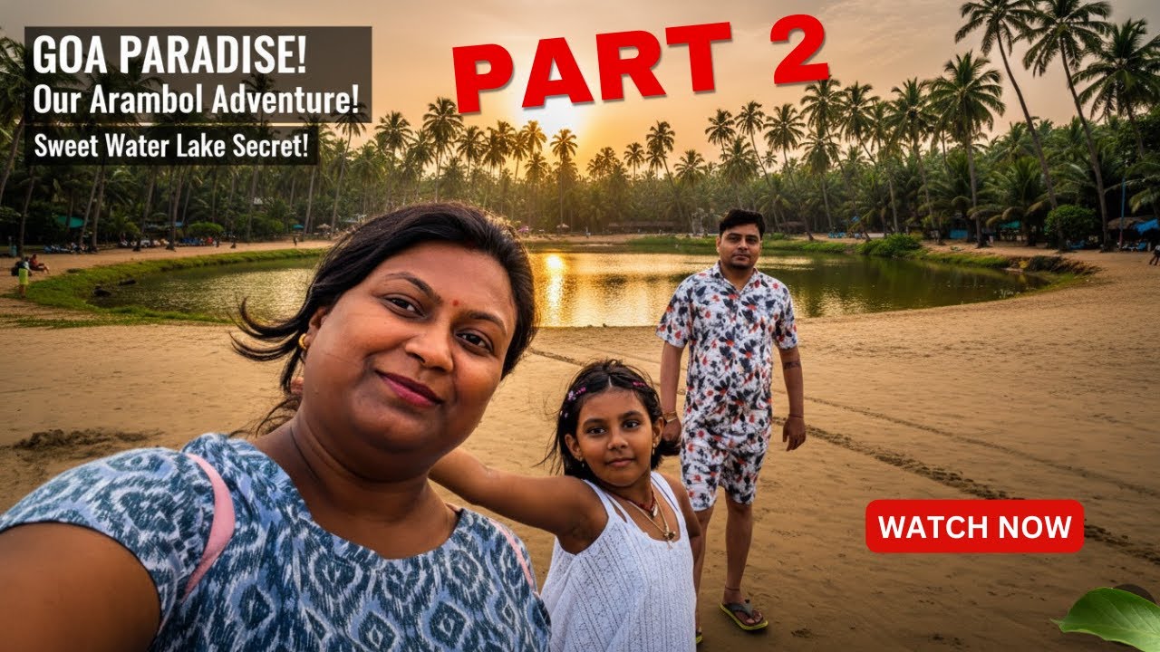 Exploring Arambol Beach 🌴 Sweet Water Lake, Flea Market & Hidden Vibes | Goa Travel Vlog
