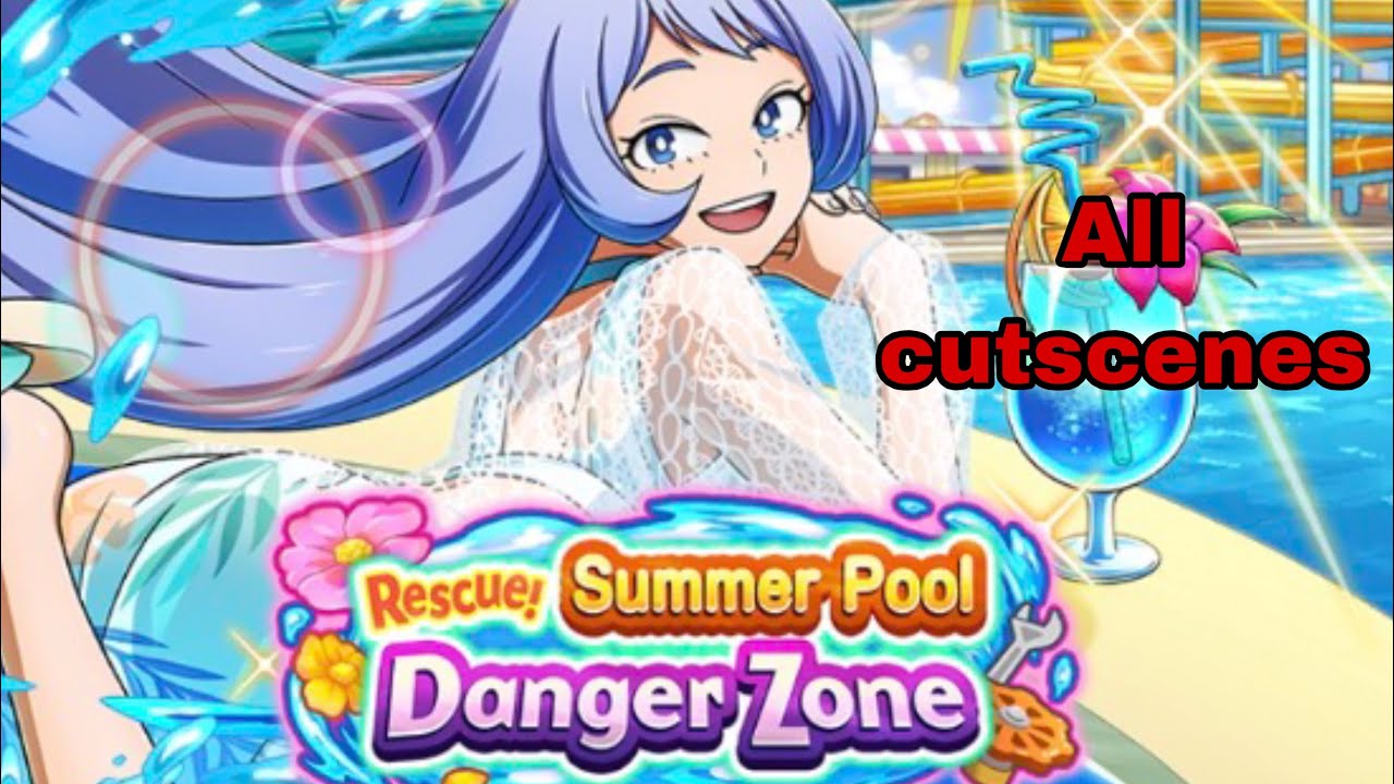 All Rescue! Summer Pool Danger Zone Cutscenes 