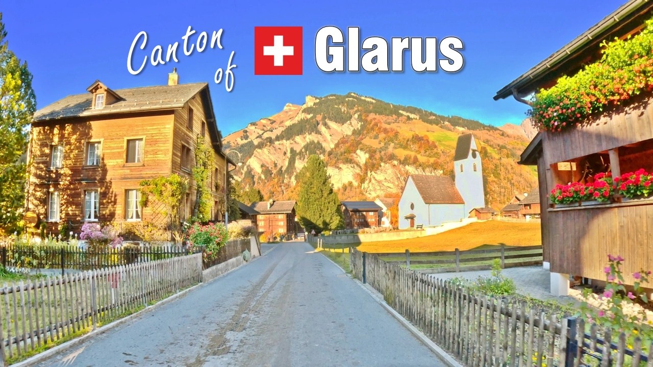Autumn in Glarus Glarnerland 🍂 Swiss Mountains Road Trip 🇨🇭 Elm to N&auml;fels [4K]