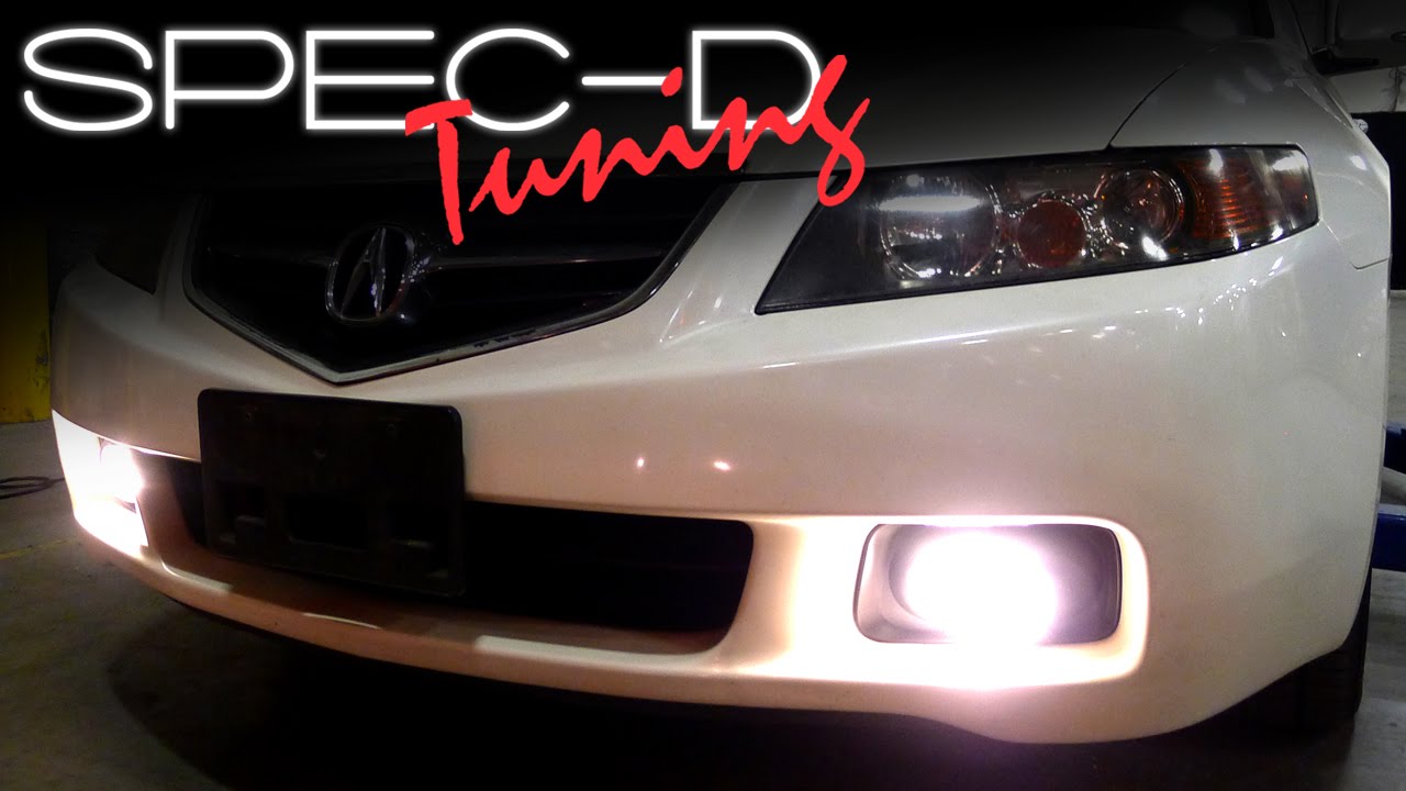 SPECDTUNING INSTALLATION VIDEO: 2004 - 2005 ACURA TSX FOG LIGHTS