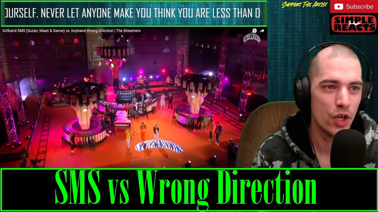 Girlband SMS (Suzan, Maan & Sanne) vs. boyband Wrong Direction | The Streamers Reaction