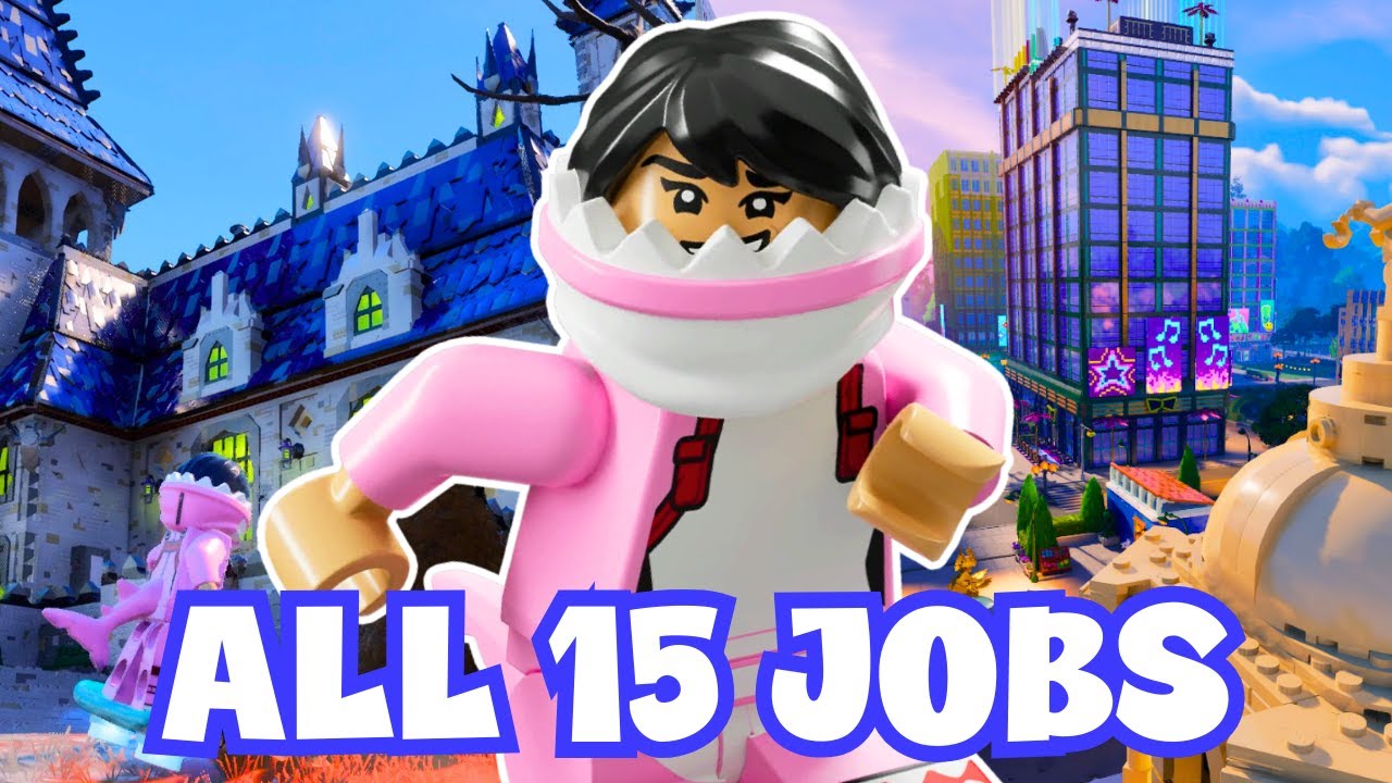 I try working ALL 15 jobs in LEGO Fortnite Brick Life! 🏙️ @LEGOFortnite #EpicPartner