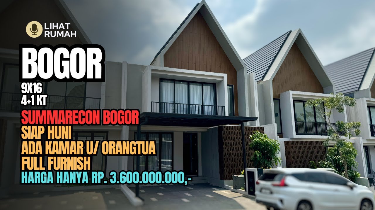 Rumah untuk Orangtua | Summarecon Bogor | Cluster Mahogany Residence | Type G | Ukuran 9x16 | 2023
