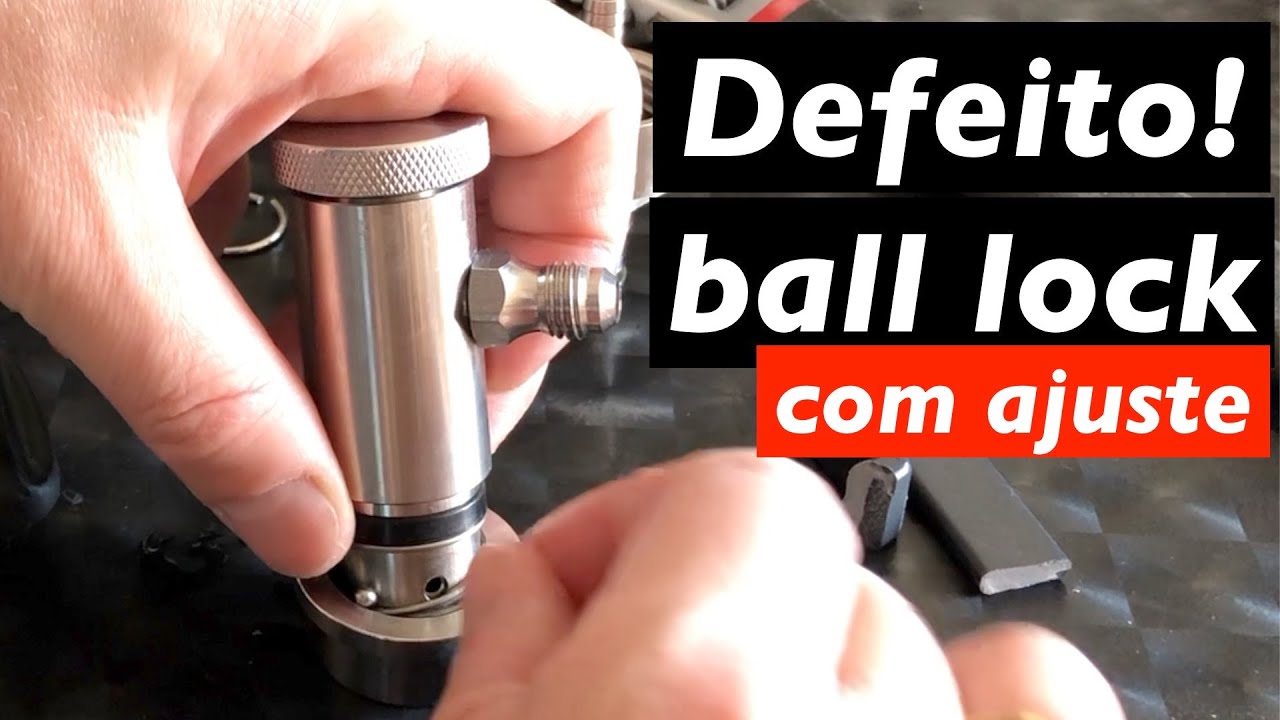 Como desmontar Ball-lock líquido em inox com ajuste