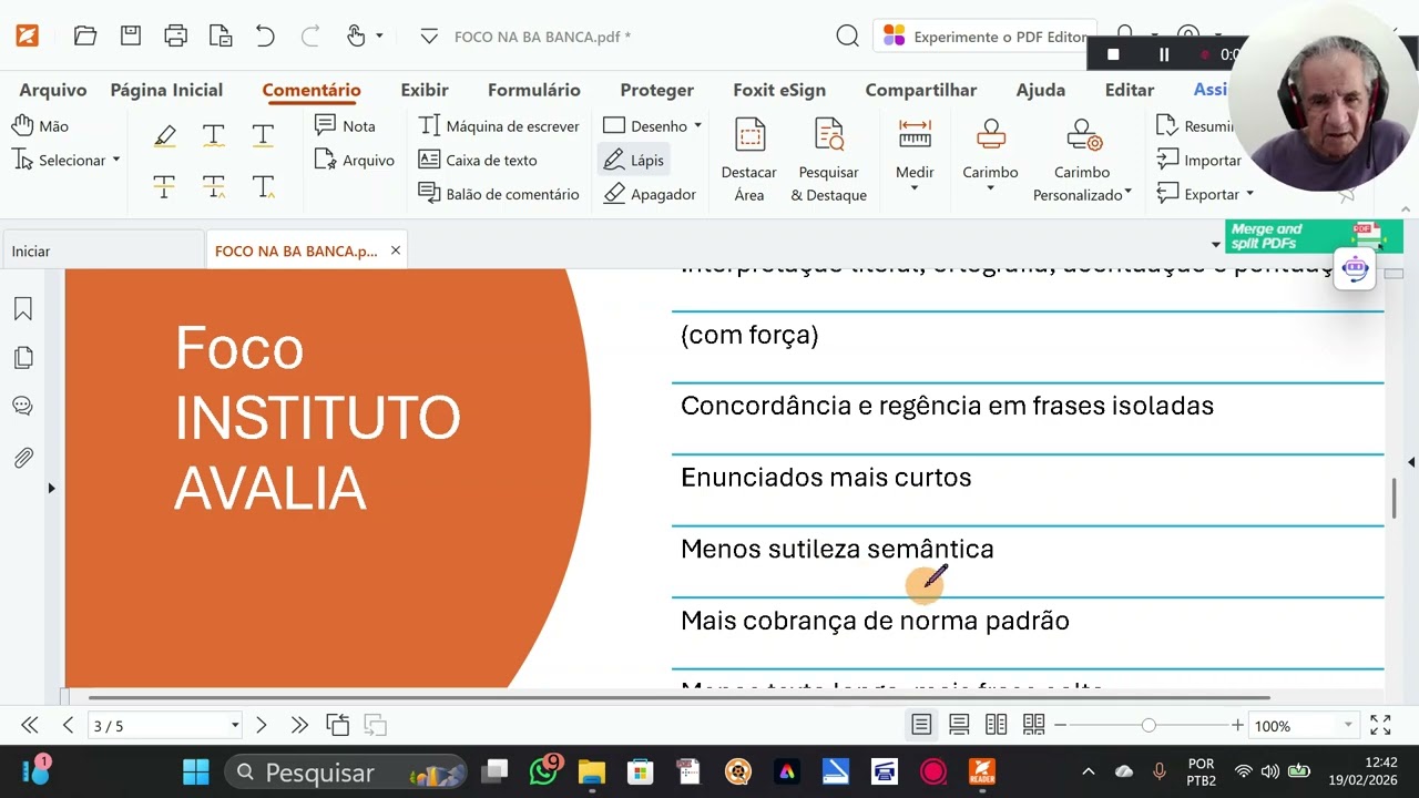 FOCO NA BANCA E SUCESSO