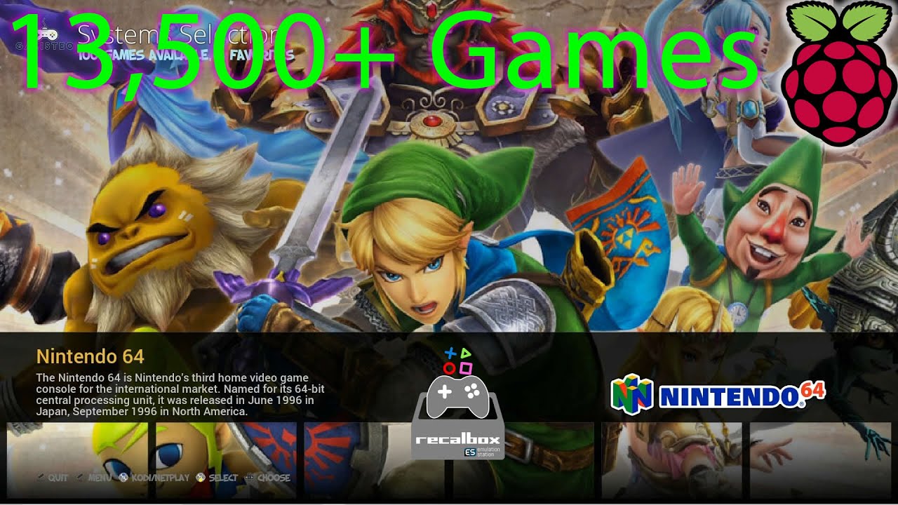 13,000+ Game 64GB Recalbox 6.1 DragonBlaze Build - Overclocked