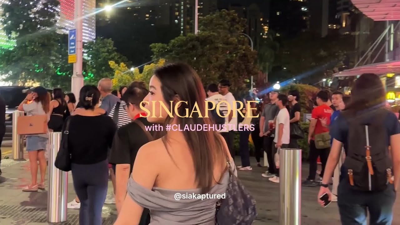 #CLAUDEHUSTLERS Take Singapore 🇸🇬 🌸 — from work calls to city strolls 🤍
