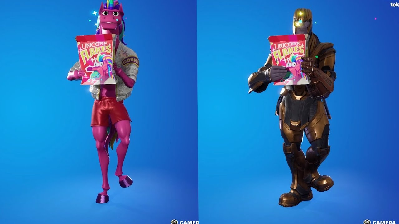 Thanos doing Funny Built In Emotes in Fortnite #1 (Marvel Series)