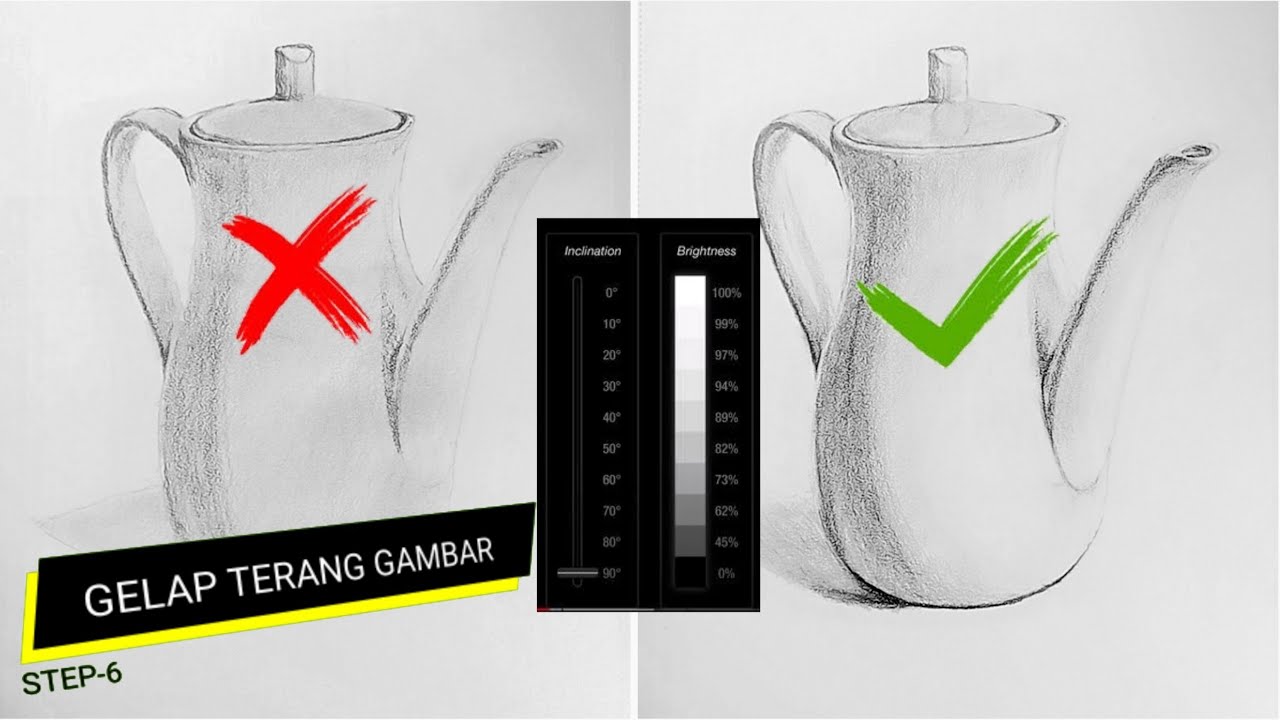 CARA MEMBUAT GELAP TERANG PADA GAMBAR