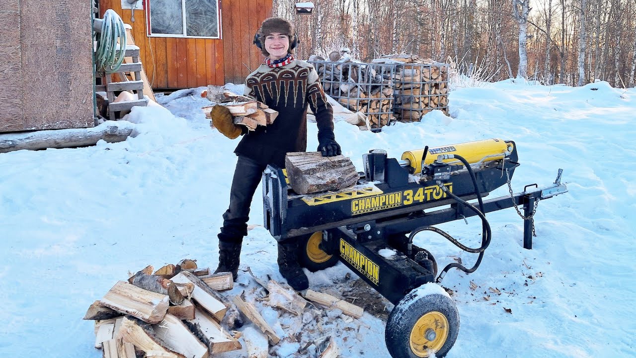 Life Below Zero....Splitting Firewood in Negative Temps