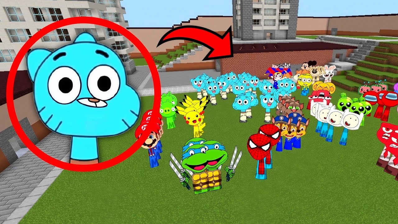 Sprunki​ OC​ Gumball ADDON MOD in Minecraft PE​