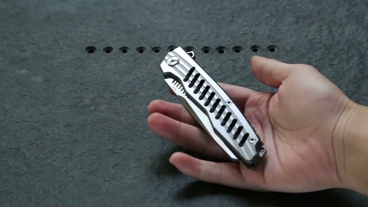 TS16 M390 Blade Folding Knife EDC Tactical Tool Hunting Titanium Pocket Knives