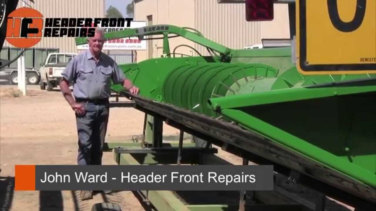 John Deere 30 foot Tin Header Front Refurbishment