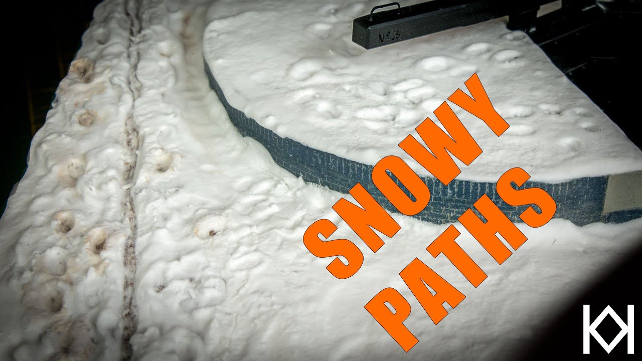Snow and Ice Diorama - Paths and Footprints