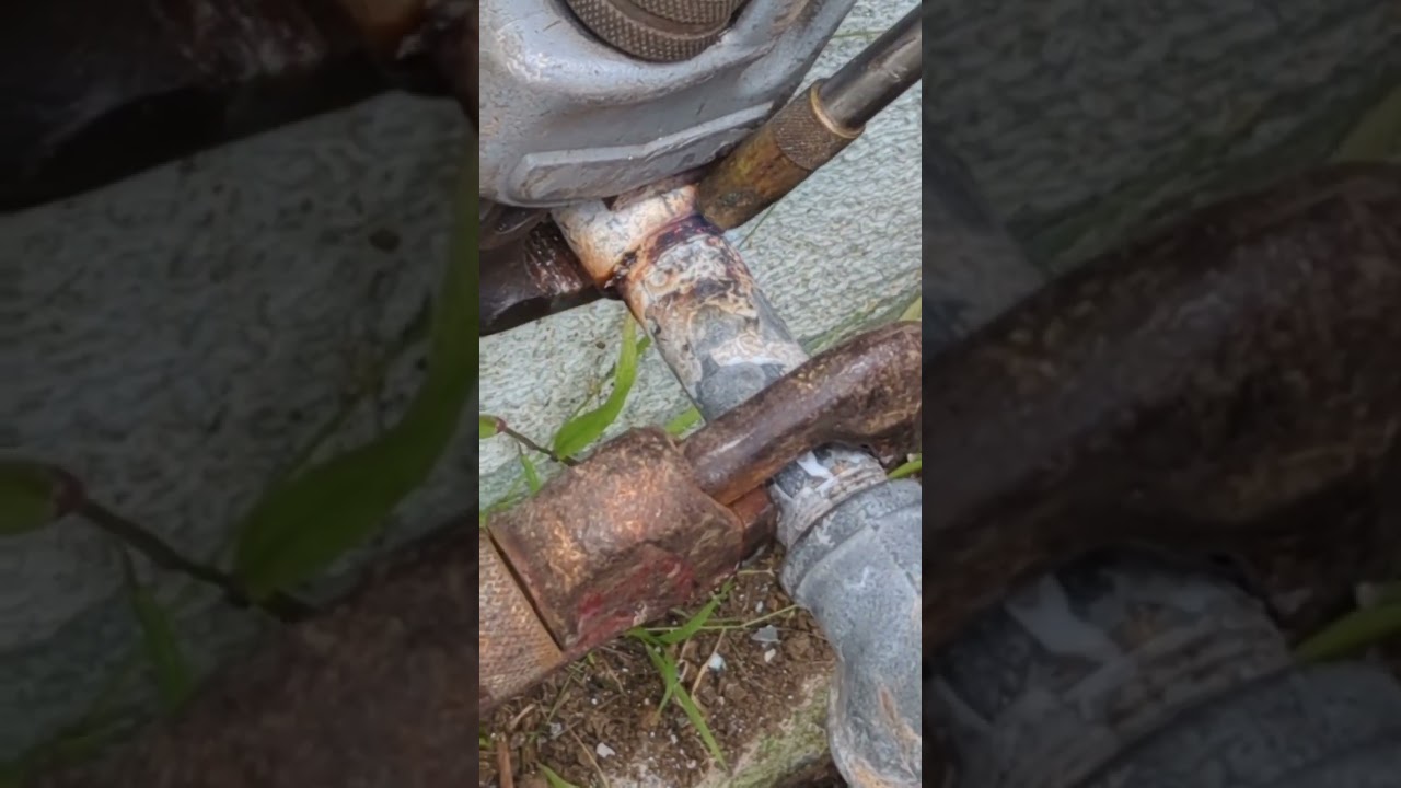 Removing a 3/4 galvanized nipple from older home.