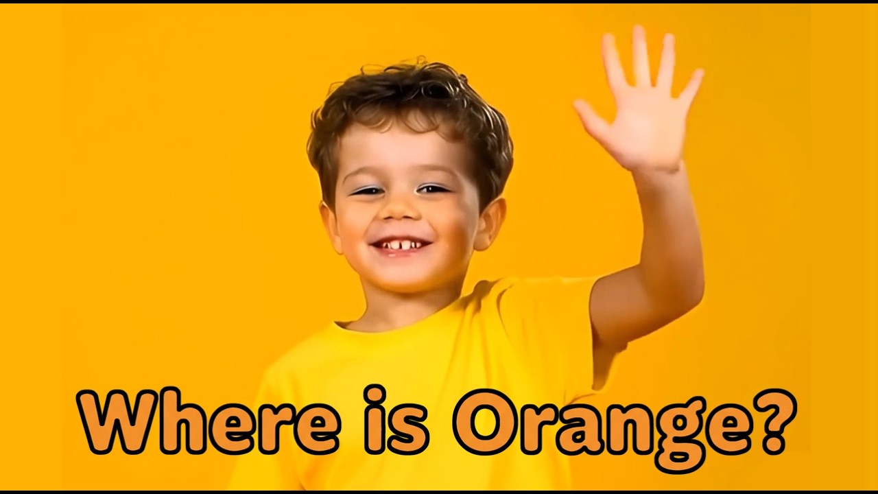 Learn Colors with Orange!  Where is Orange Hiding?