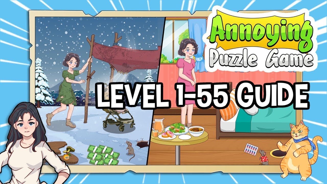 Annoying Puzzle Game Level 1-55 Answers