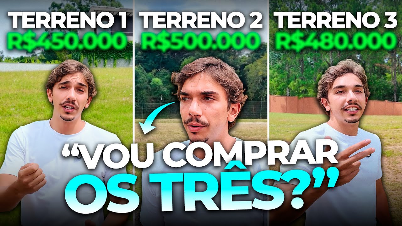 NÃO CONSEGUI COMPRAR O TERRENO QUE EU QUERIA! | Como Escolher um Terreno na Prática?
