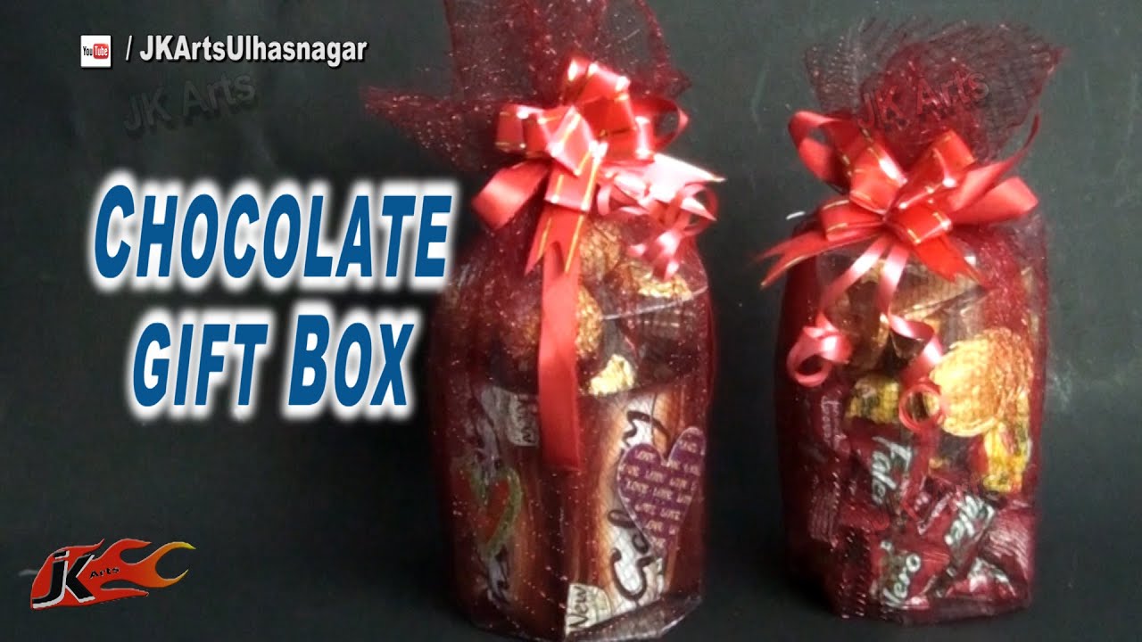 DIY chocolate gift box from OHP Sheet | Valentine's Day Gift Idea | How to make | JK Arts 842
