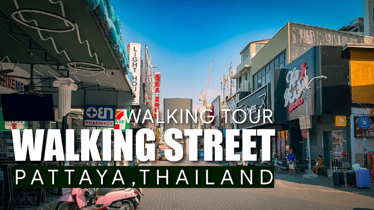POV Walking Tour – Walking Street Pattaya | Day Walk | 4K No Commentary