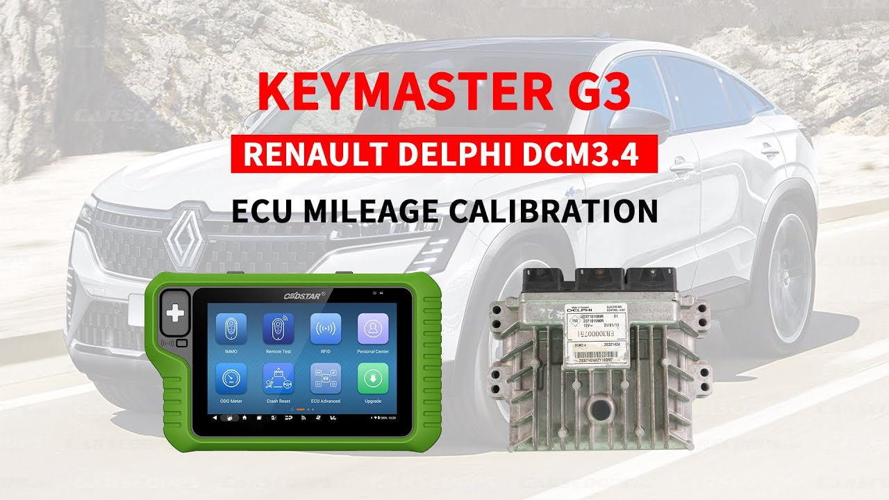 KeyMaster G3   RENAULT DELPHI DCM3 4 ECU Mileage Calibration