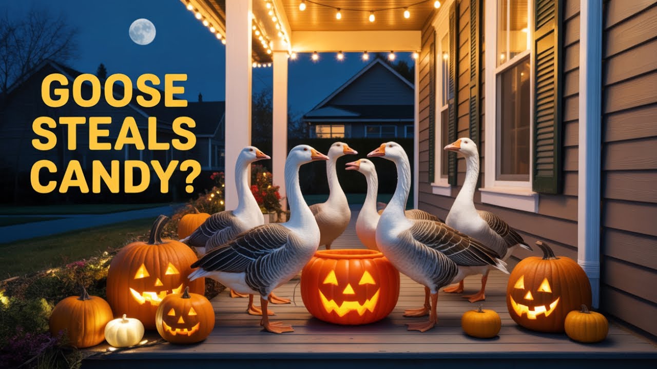 🎃😹 Funny Shock! CCTV camera caught animals get scared by Halloween decorations 2025