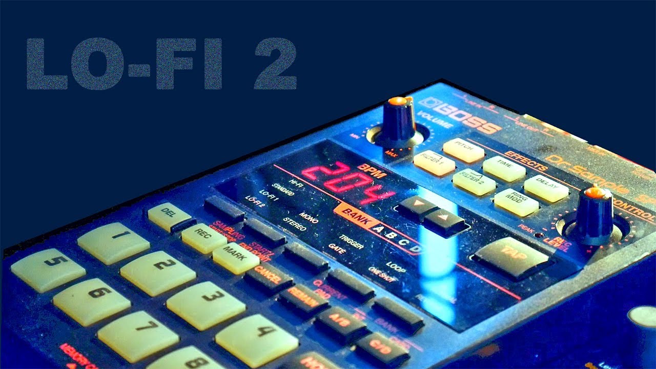 Using ONLY the LO-FI 2 setting on the Boss Dr. Sample SP-202 to make a beat
