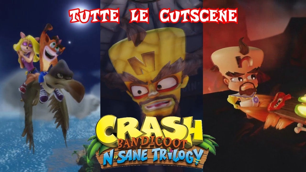 CRASH BANDICOOT N SANE TRILOGY - TUTTE LE CUTSCENE - ITA