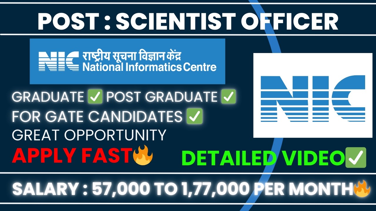 NIS Scientist B Recruitment 2025🔥|For GATE candidates Vacancies+Education+Selection Process|