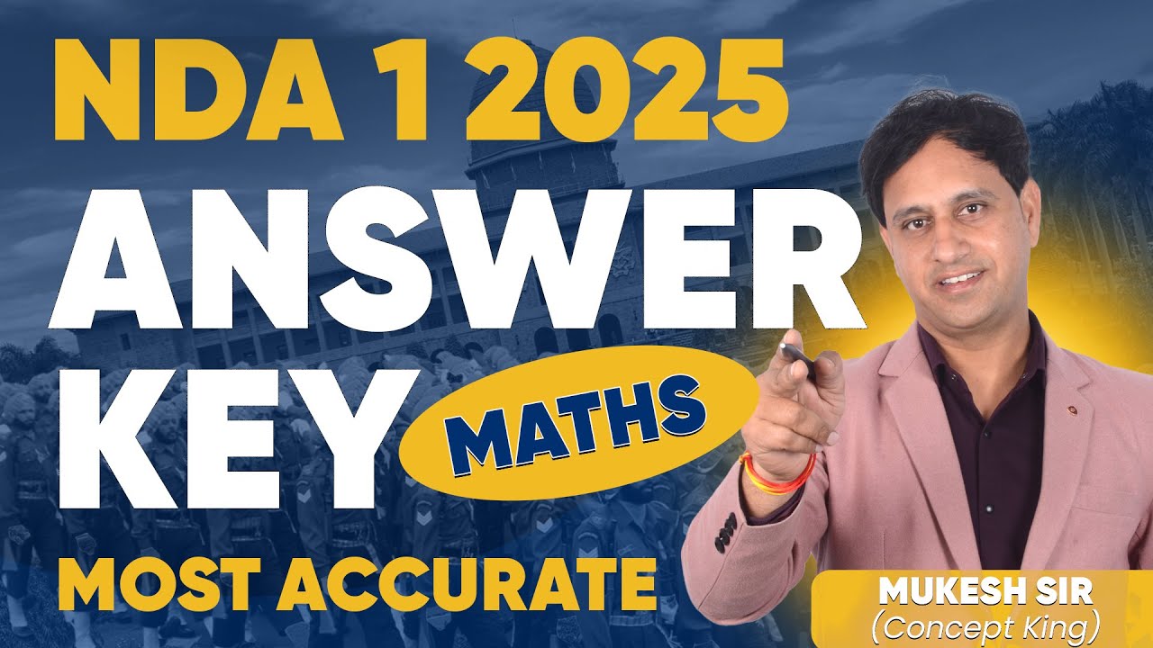NDA 1 2025 Maths Paper Solution | NDA 1 2025 Maths Answerkey | NDA 1 2025 Maths Cuttoff & Analysis