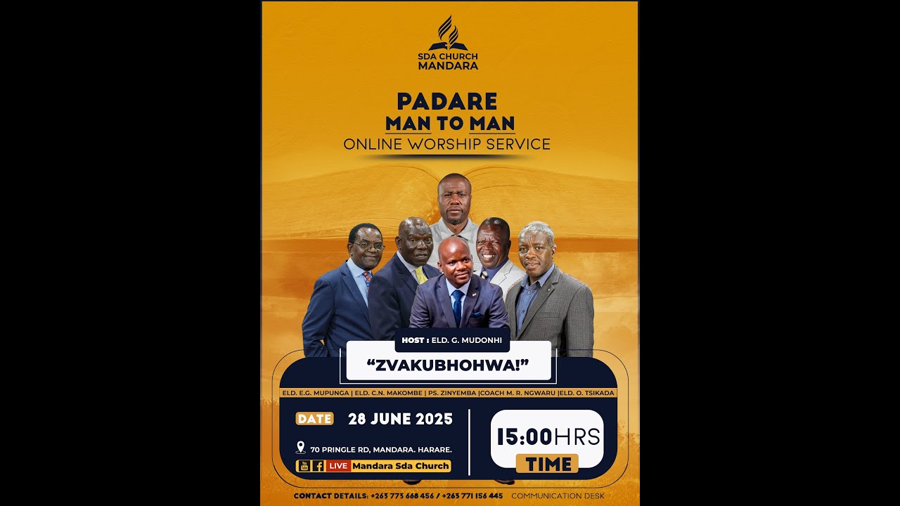 Mandara SDA Church || PADARE || Title: ZVAKUNDIBHOWA || Date: 28 June 2025 || Time: 3:00pm ||