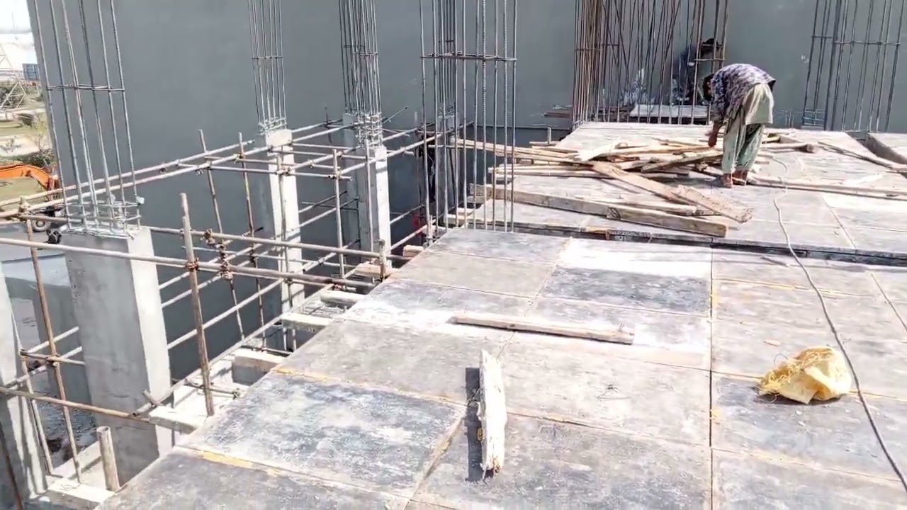 FORMWORK FIXING IN PROGRESS #construction #civilengineering #slab #civil #slabwork