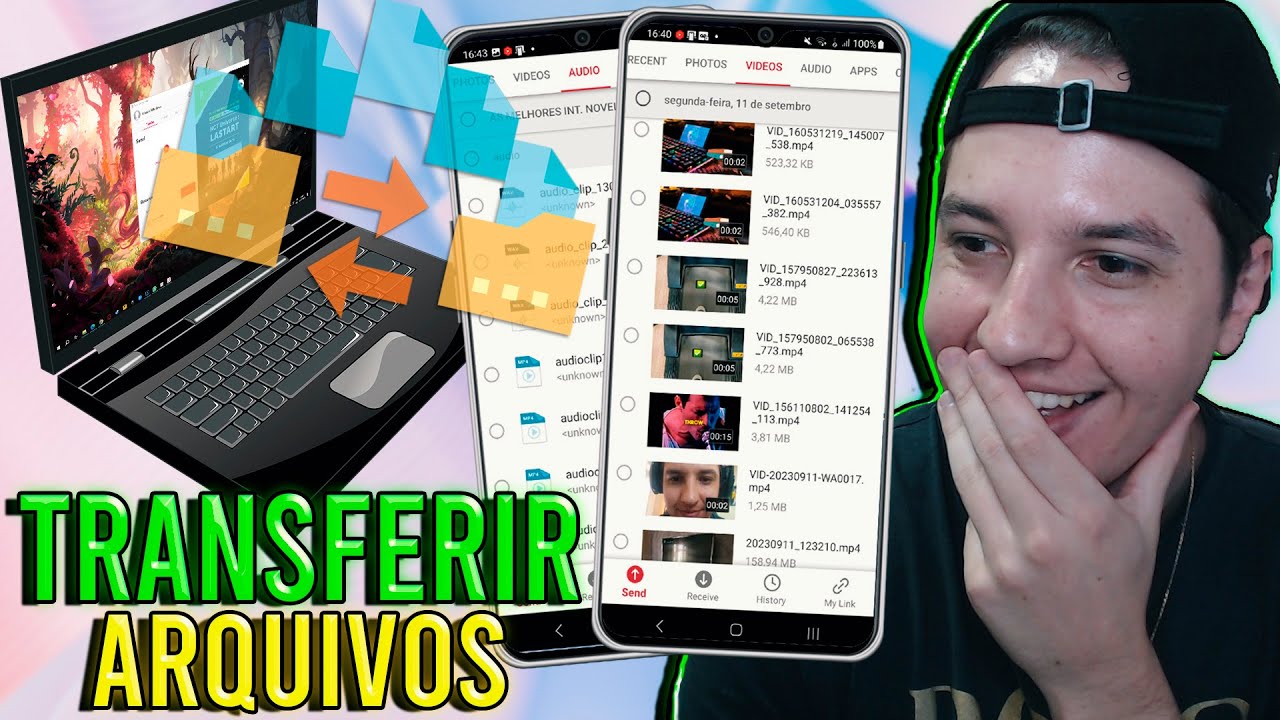 O melhor APLICATIVO para TRANSFERIR ARQUIVOS entre CELULAR e PC