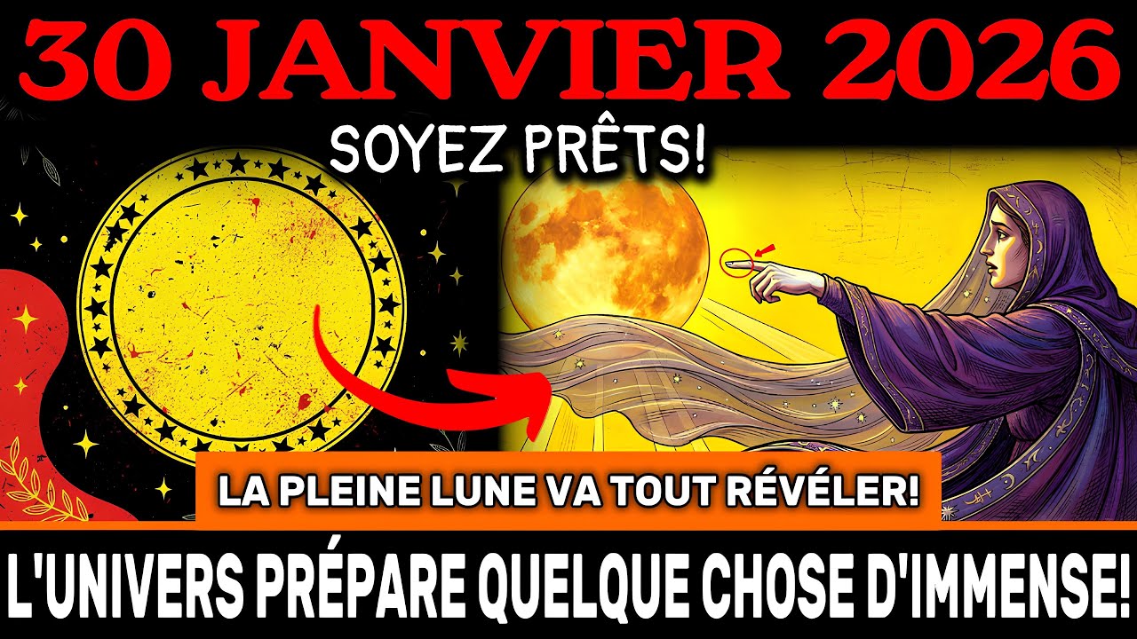 ATTENTION ! PLEINE LUNE DANS 48H ! 30 jan – l'Univers prépare la GRANDE Révélation !