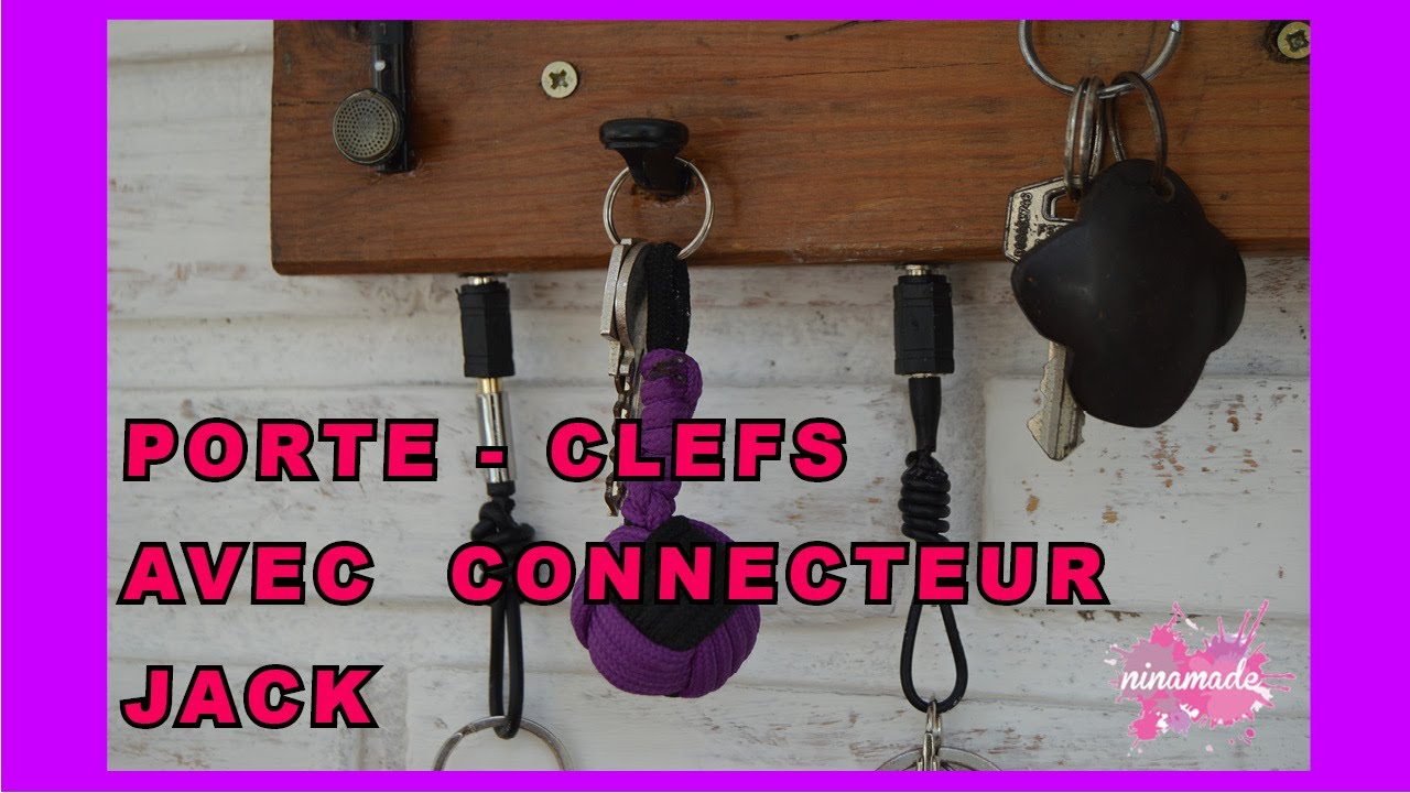 DIY. Porte Clefs Avec Connecteur Jack // Key Holder With Jack Connector