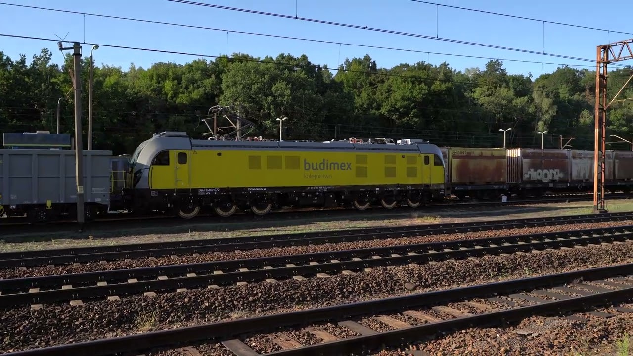 E6ACTadnb-072 BUDIMEXu z firmowymi węglarkami [Lk 131, Terespol Pomorski]