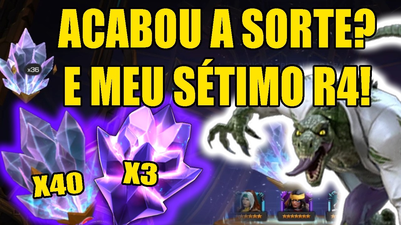 ACABOU A SORTE? ABRINDO VÁRIOS CRISTAIS E NOVO R4 - MARVEL TORNEIO DE CAMPEÕES