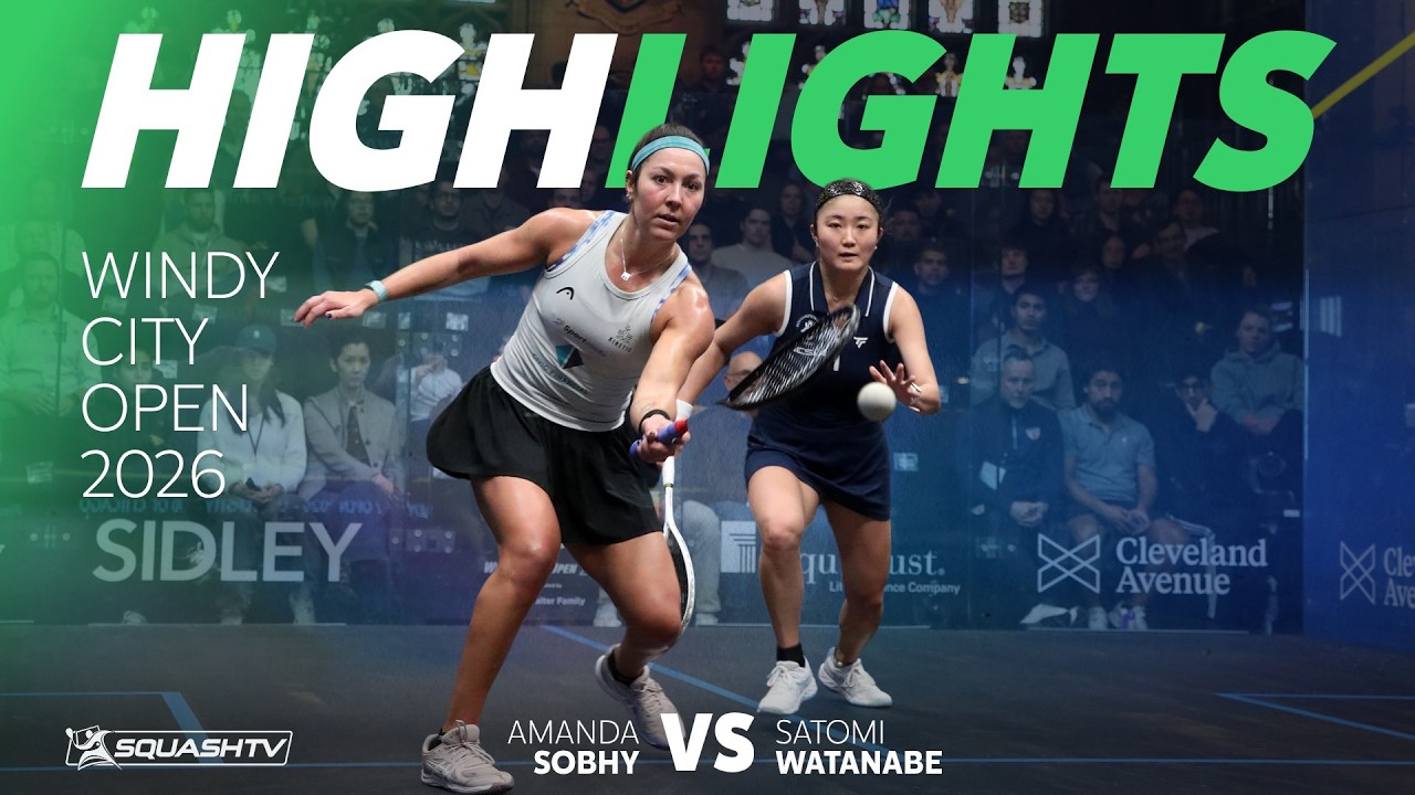 🇺🇸 A.Sobhy v Watanabe 🇯🇵 | Windy City Open 2026 | ROUND 2 HIGHLIGHTS