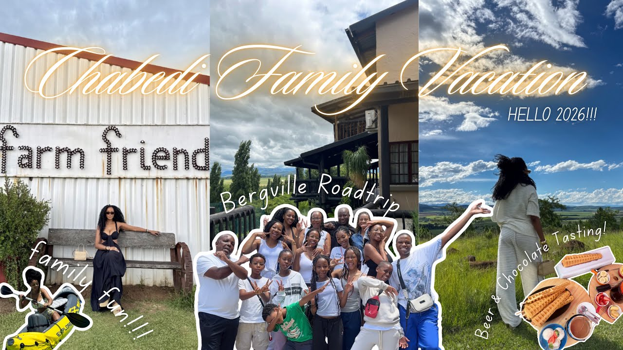 VLOG: Bergville Family Vacation || NYE Roadtrip, Fun Family Activities, Chocolate & Beer Tasting!