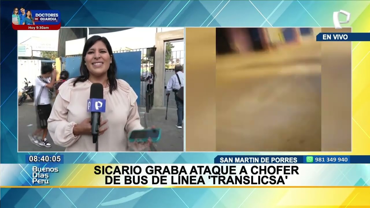 San Mart&iacute;n de Porres: sicarios disparan a chofer de bus de Translicsa y lo dejan grave
