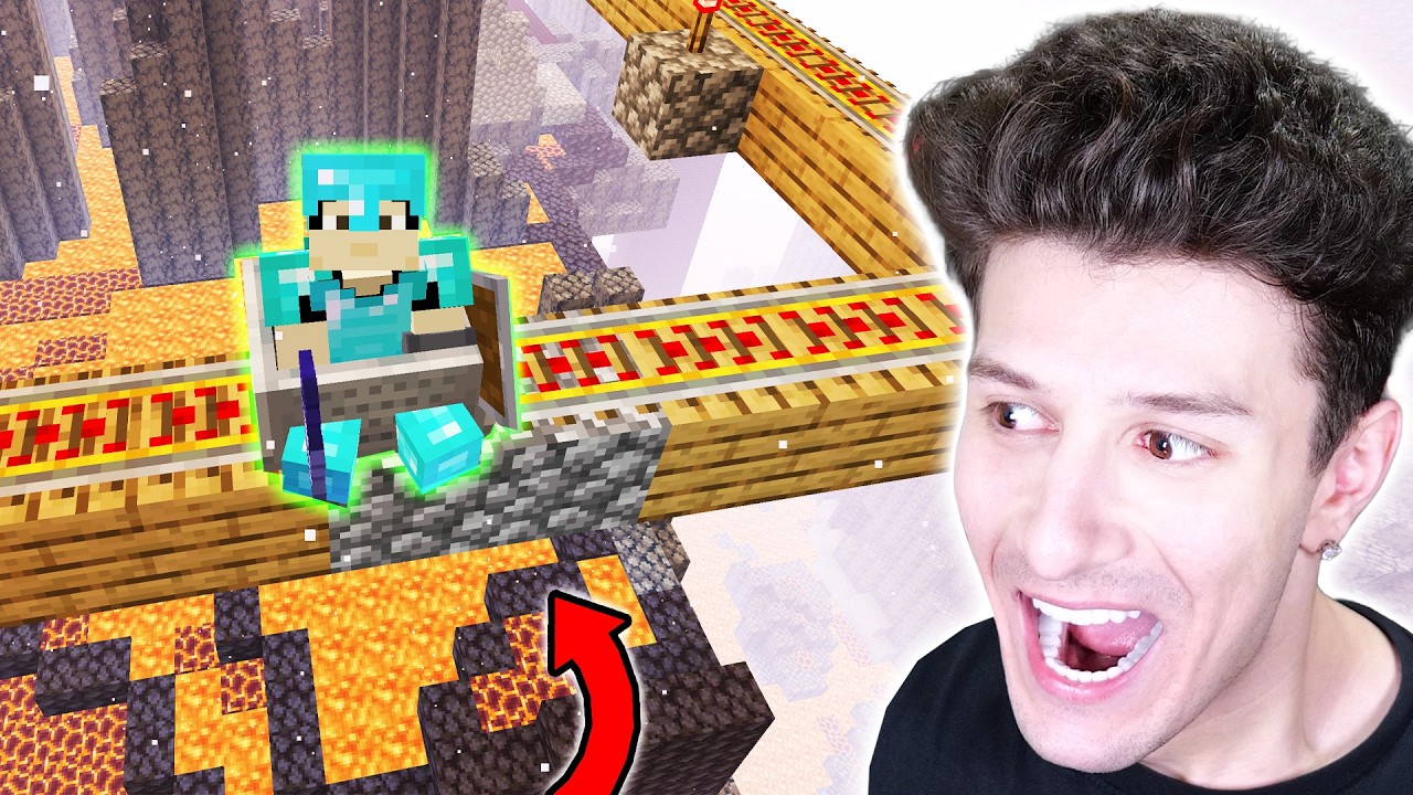 MİNECRAFT : NETHER'A TREN YOLU YAPTIM